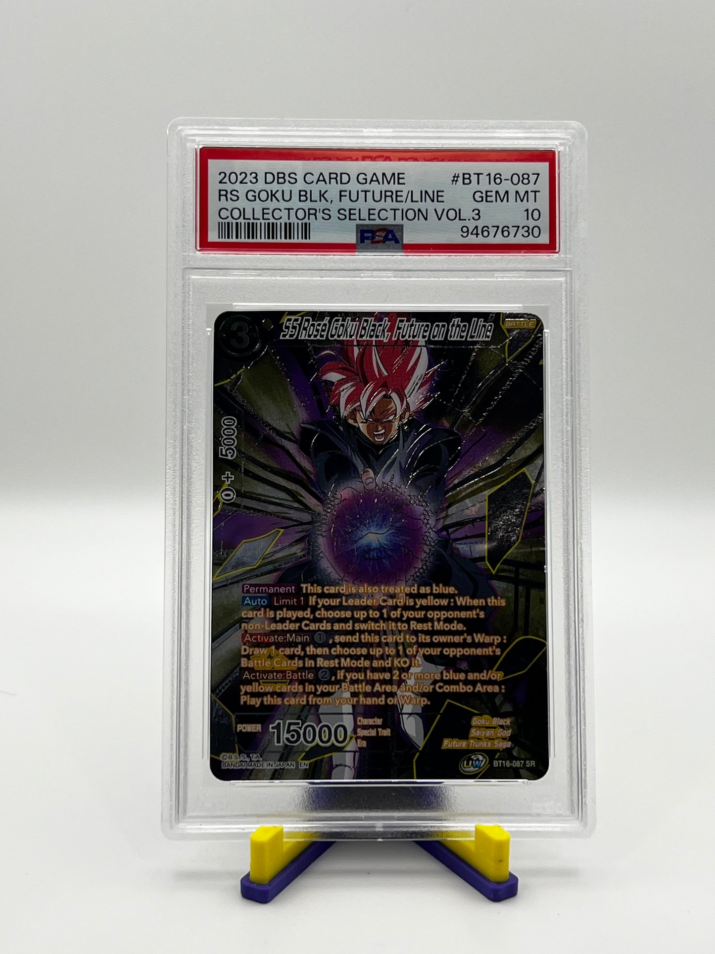 PSA 10 SS Rosé Goku Black SPR