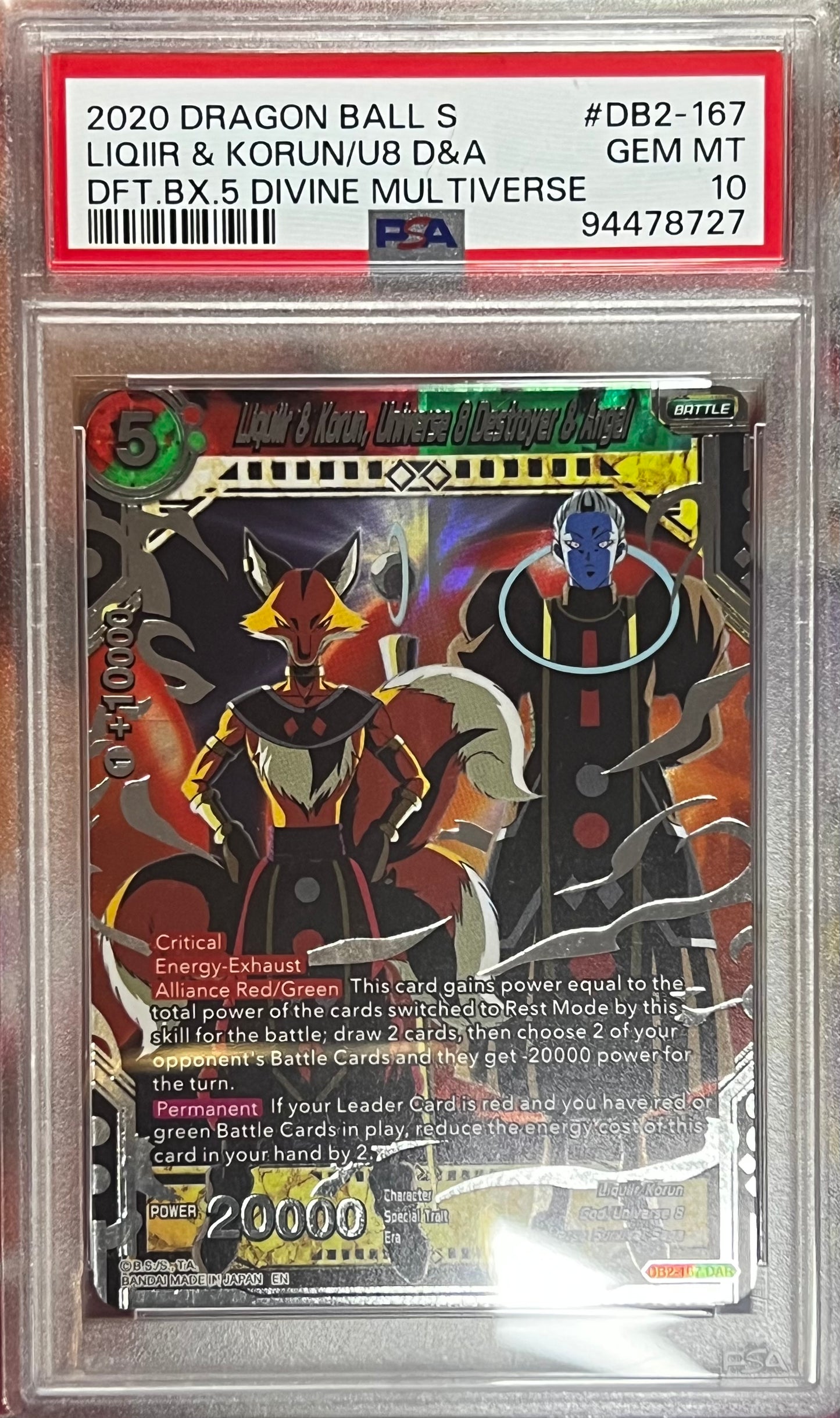 Psa 10 Liqiir and Korun Universe 8