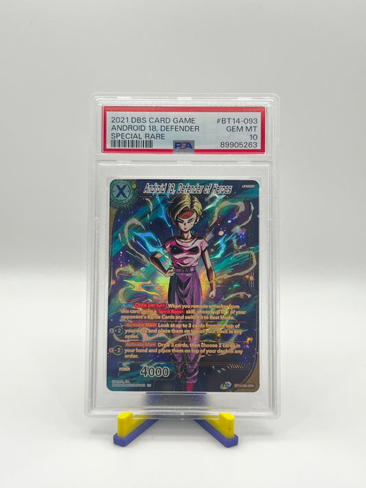 PSA 10 Android 18 Defender Of Heroes