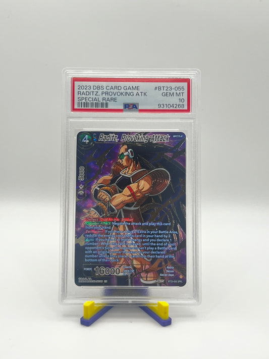 PSA 10 Raditz Provoking Attack