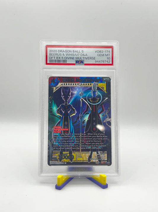 PSA 10 Beerus and Whis Universe 7 DAR