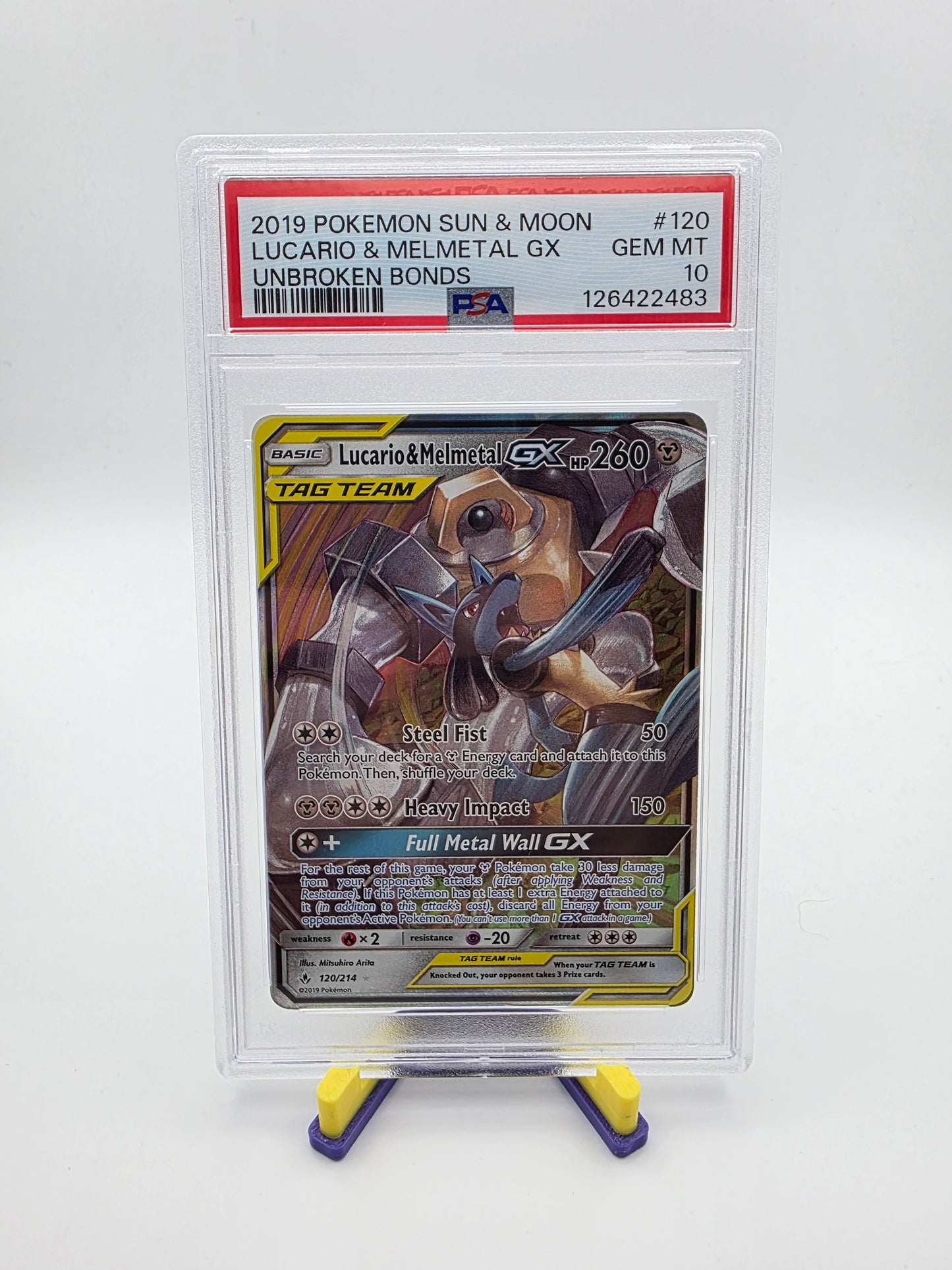 Lucario & Melmetal gx PSA 10